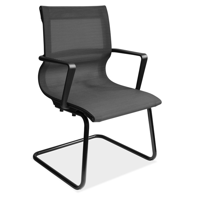 Franklin Collection Mesh Guest Chair with Black Frame