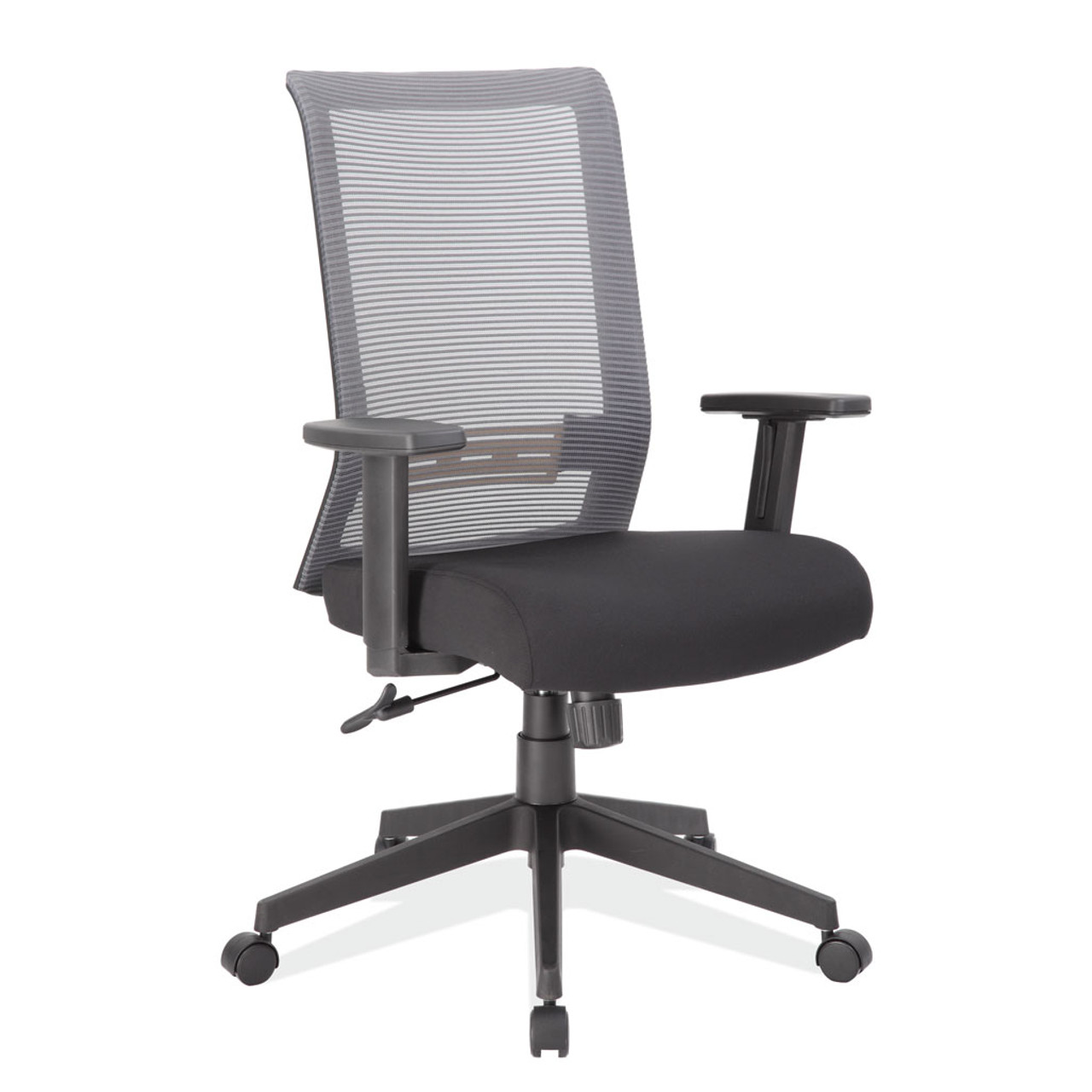 Gray Or Black Mesh Back, Task Chair w/Black Seat & Black Base