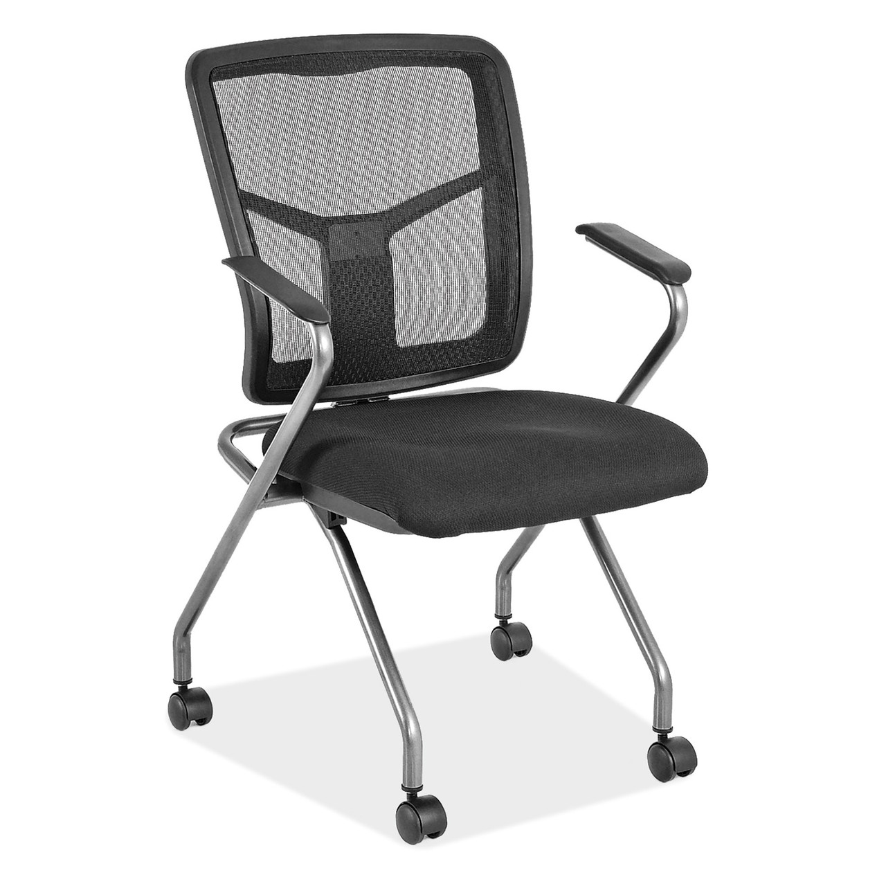 Nesting Chair w/Arms & Titanium Gray Frame