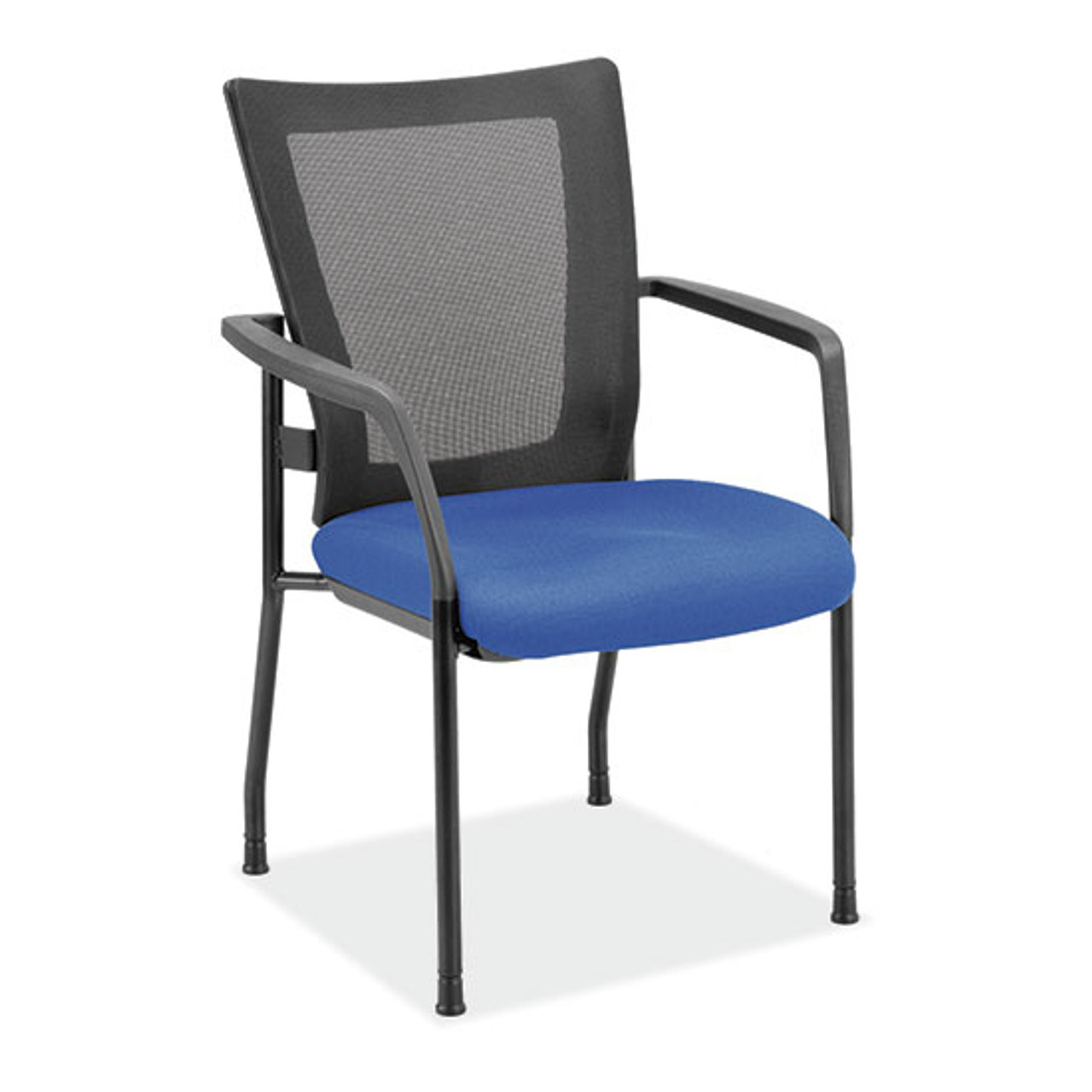 Mesh Back Guest Chair W/Arms & Black Frame