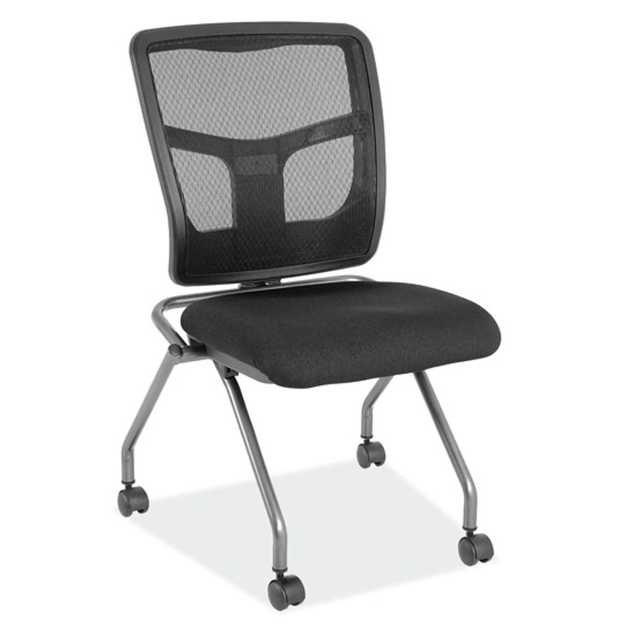 Armless Nesting Chair w/Titanium Gray Frame