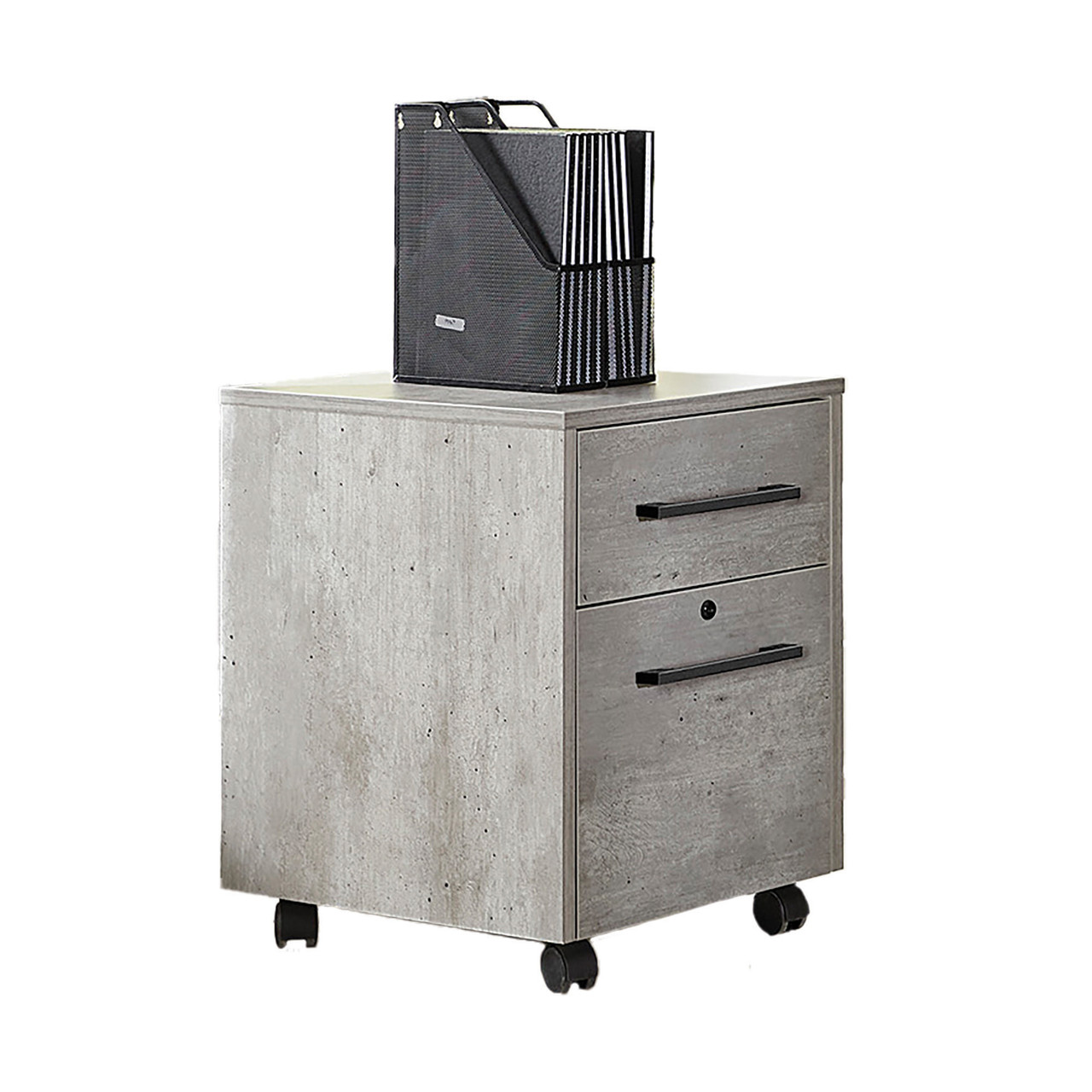 Artisan Cement Mobile Pedestal Box File