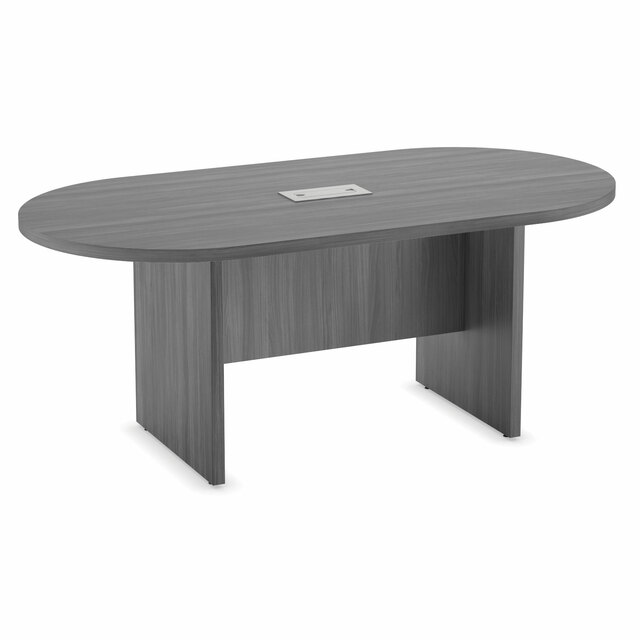 Racetrack Conference Table with Slab Base