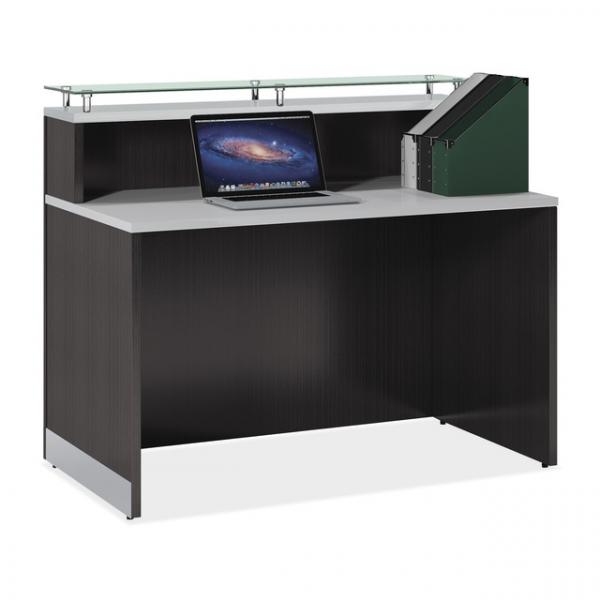 Cosmo Collection Glass Top Reception Desk