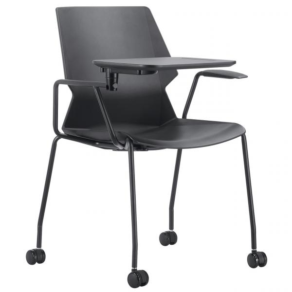 Mobile Student Chair with Tablet Arm and Casters