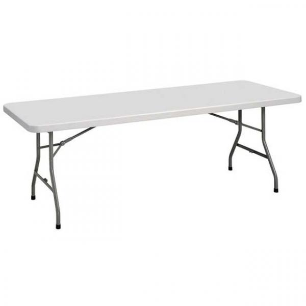 OfficeSource Plastic Blow-Molded Folding Table